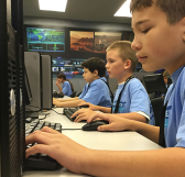 children in computer lab