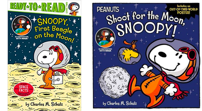 Snoopy goes to space books