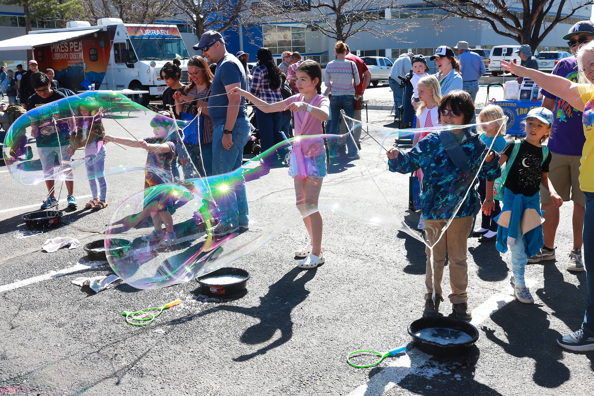 Kids in a STEM workshop